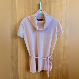 BCBGMaxAzria Cowl Neck Short Sleeve Sweater